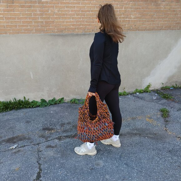 large summer beach bag crochet handmade oversized - Picture 2 of 7